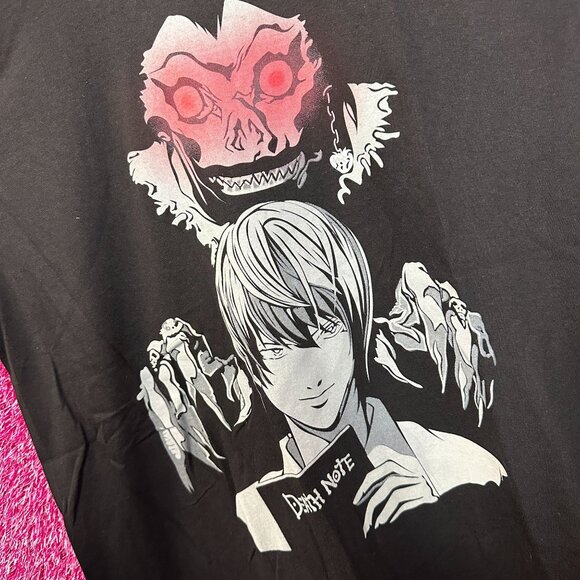 Death Note Light Yagami and Ryuk Shinigami Eyes Anime Tee L - Picture 4 of 4